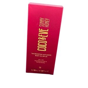 NWT coco & eve FULL SIZE Sunny Honey Tan Boosting Anti-Aging Body Oil